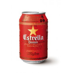 Estrella Damm 33 cl lata 24 unidades