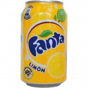 Fanta limón lata 33cl, en pack 24 latas